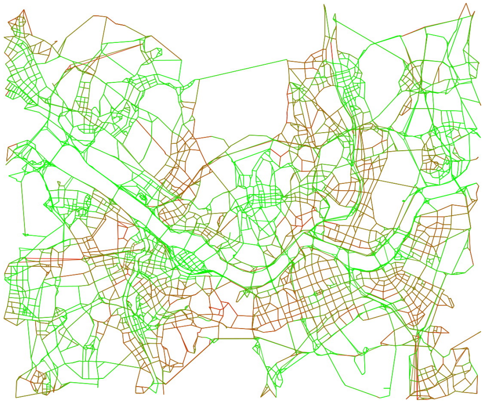Visualization for Optimizing large-scale fleet management on a road network using multi-agent deep reinforcement learning with graph neural network